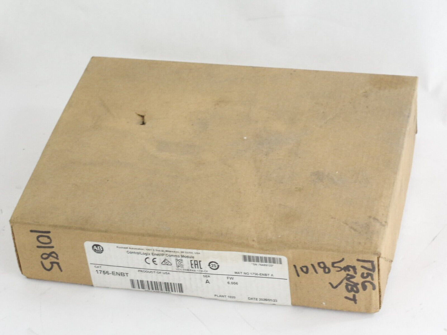 Allen Bradley 1756-ENBT Ser A Ethernet 10-100M Interface Module - Sealed Surplus