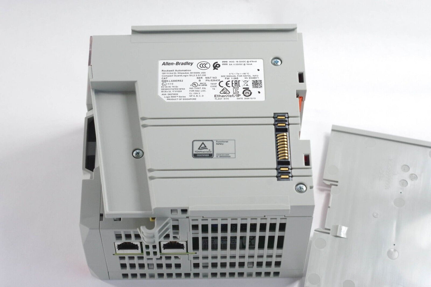2020 Allen Bradley 5069-L320ERS2 /B 2022 GuardLogix SIL2 Controller - Gray/Standard