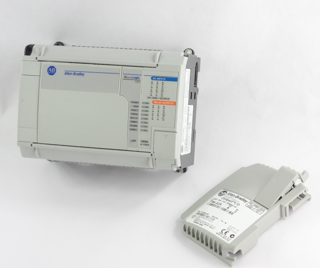 Allen Bradley 1764-24BWA /B 1764-LRP /C 1769-ECR /A MicroLogix 1500 Control