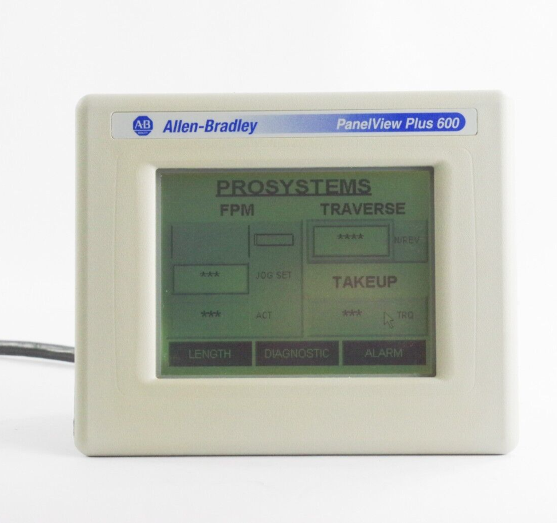 Allen Bradley 2711P-T6M5A Ser A Rev B Panelview Plus 600 Touch 2711P-T6M5AX