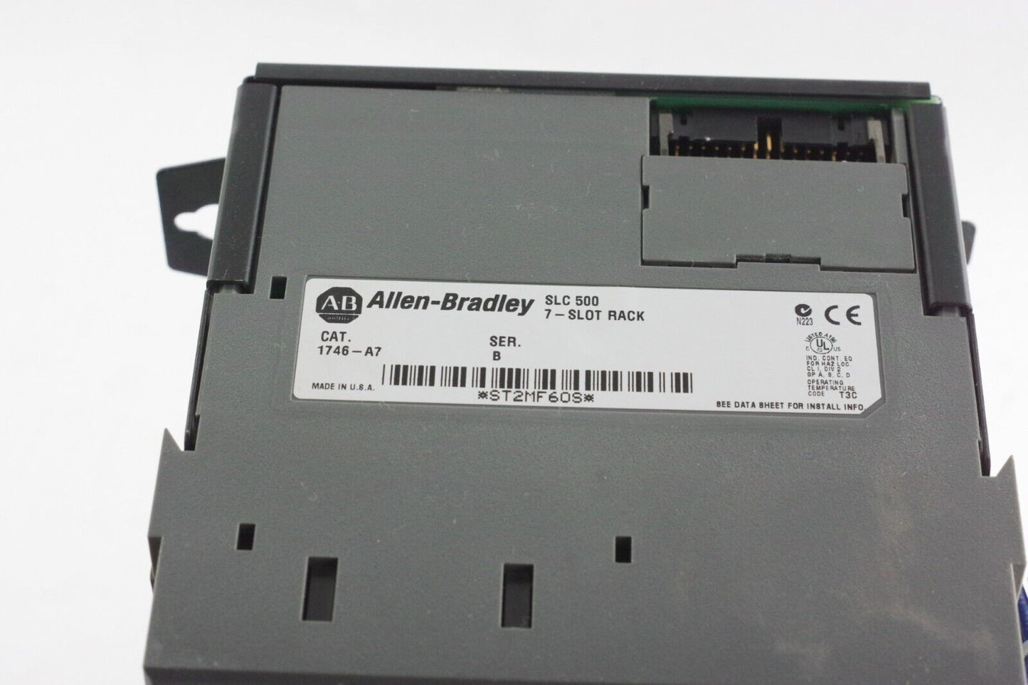 Allen Bradley 1746-A7 Ser B 7 Slot SLC500 PLC Chassis Rack 1746-P1 + 4x IB16 /C