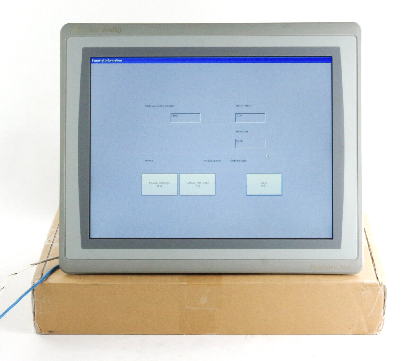 Allen Bradley 2711P-T15C21D8S /B PanelView Plus 7 15" - 411 Hours / Installed