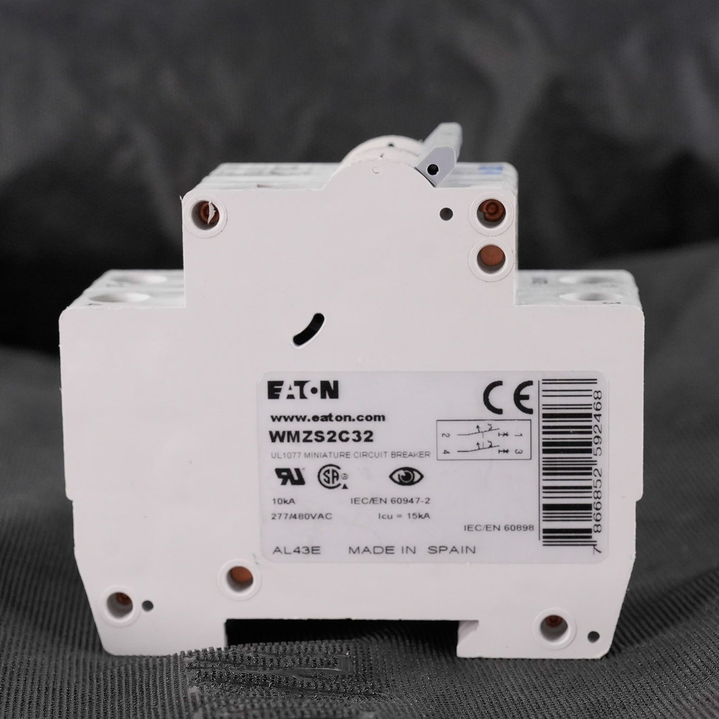 Eaton WMZS2C32 2-Pole Miniature Circuit Breaker 32A 480Y/277VAC
