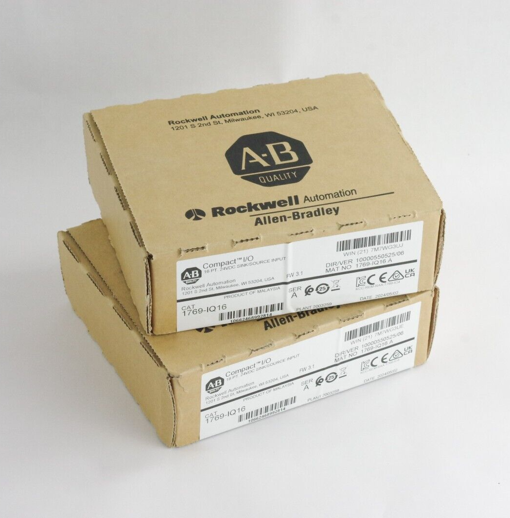 Allen Bradley 1769-IQ16 CompactLogix 16 Pt 24VDC I/O Module - Sealed Surplus