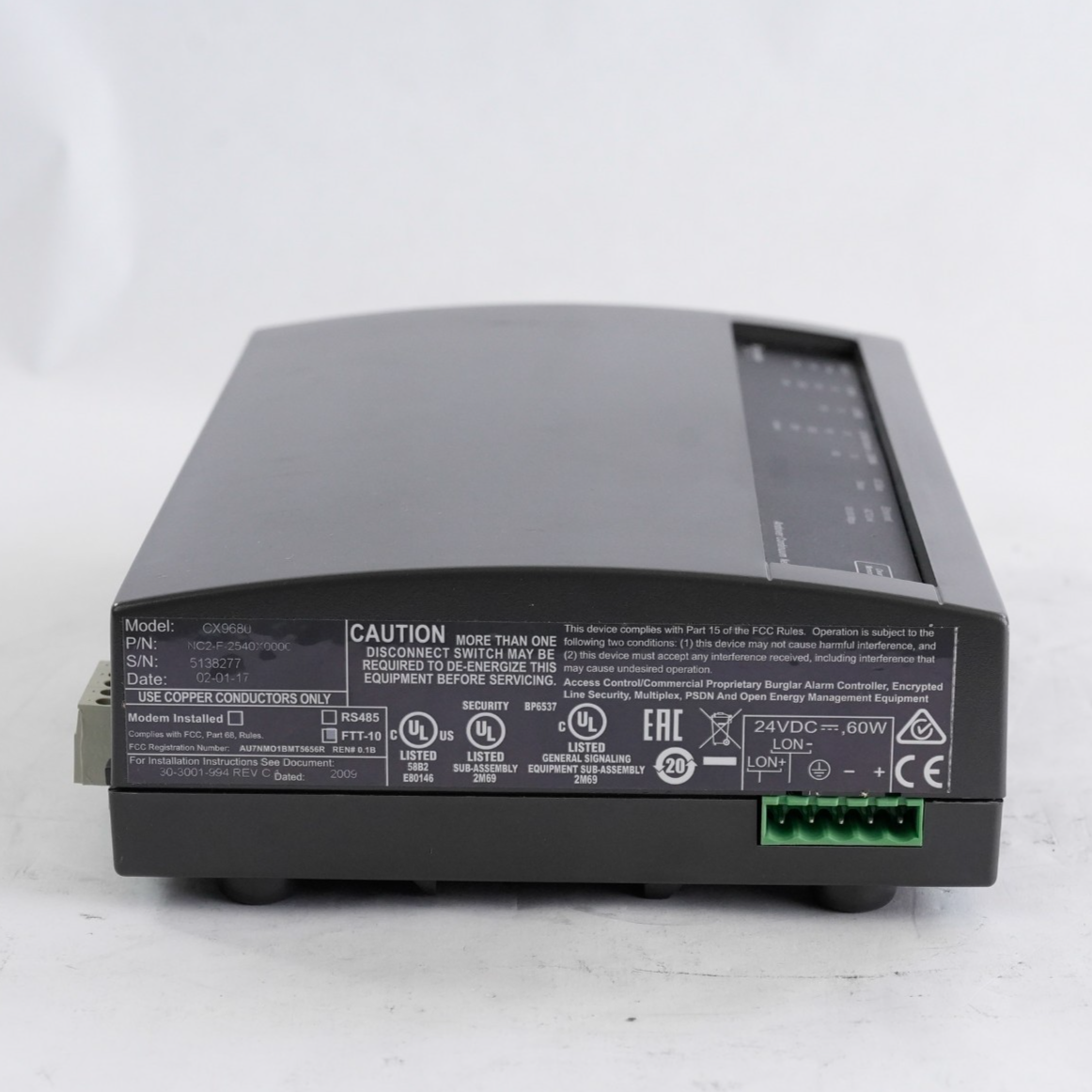 Schneider Electric CX9680 Andover NetController II NC2-F-2540X000C 254 Node