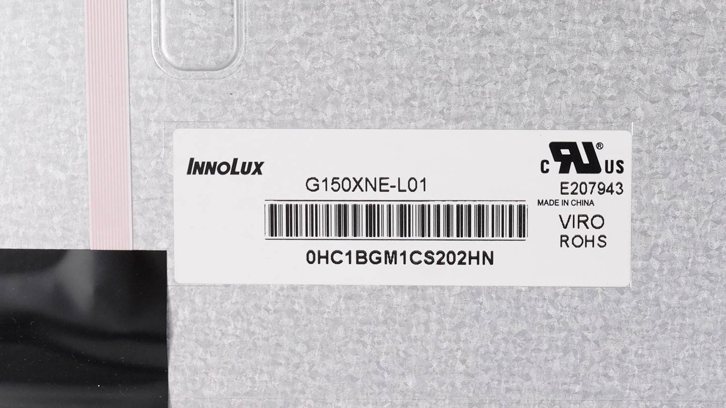 InnoLux G150XNE-L01 15.0" LCD Display Panel 1024x768 XGA 500 nits 2500:1 LVDS 20