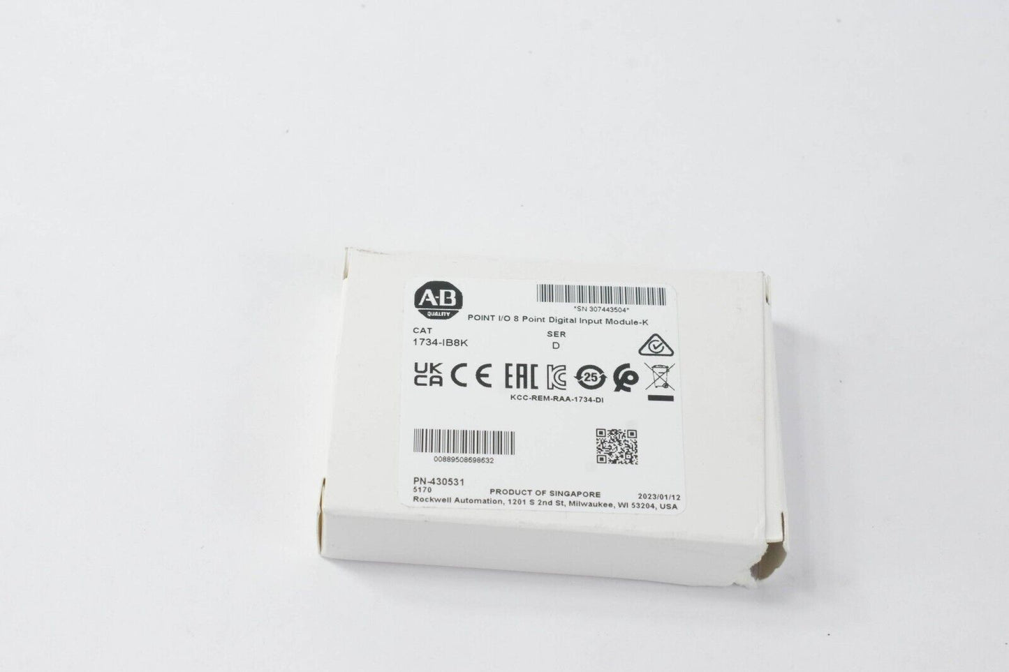 2023 ALLEN BRADLEY 1734-IB8K / 1734IB8K POINT I/O Input Module-K - New Surplus