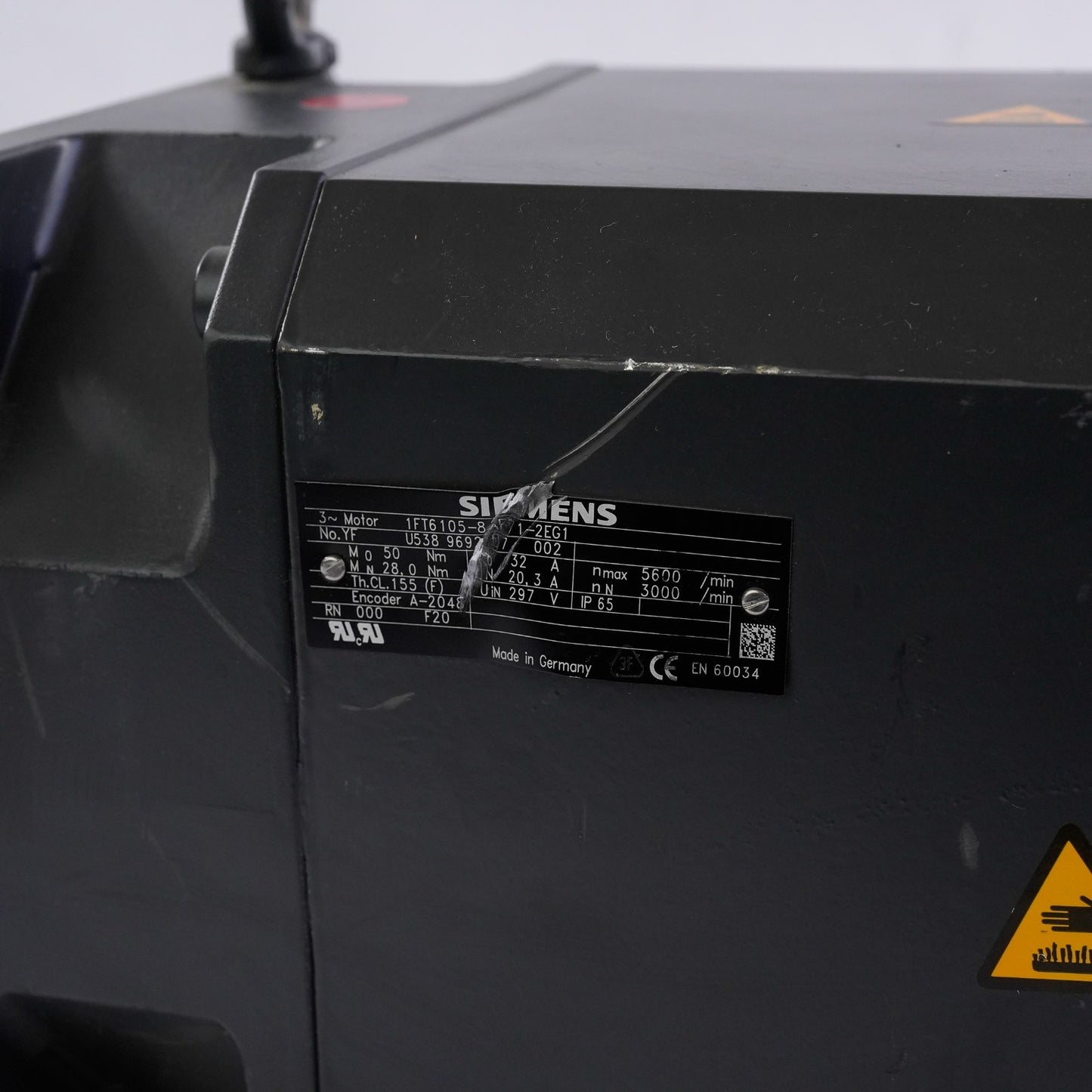 Siemens 1FT6105-8af71-2EG1 1-2EG1 3~ Motor (Three-phase servo motor)