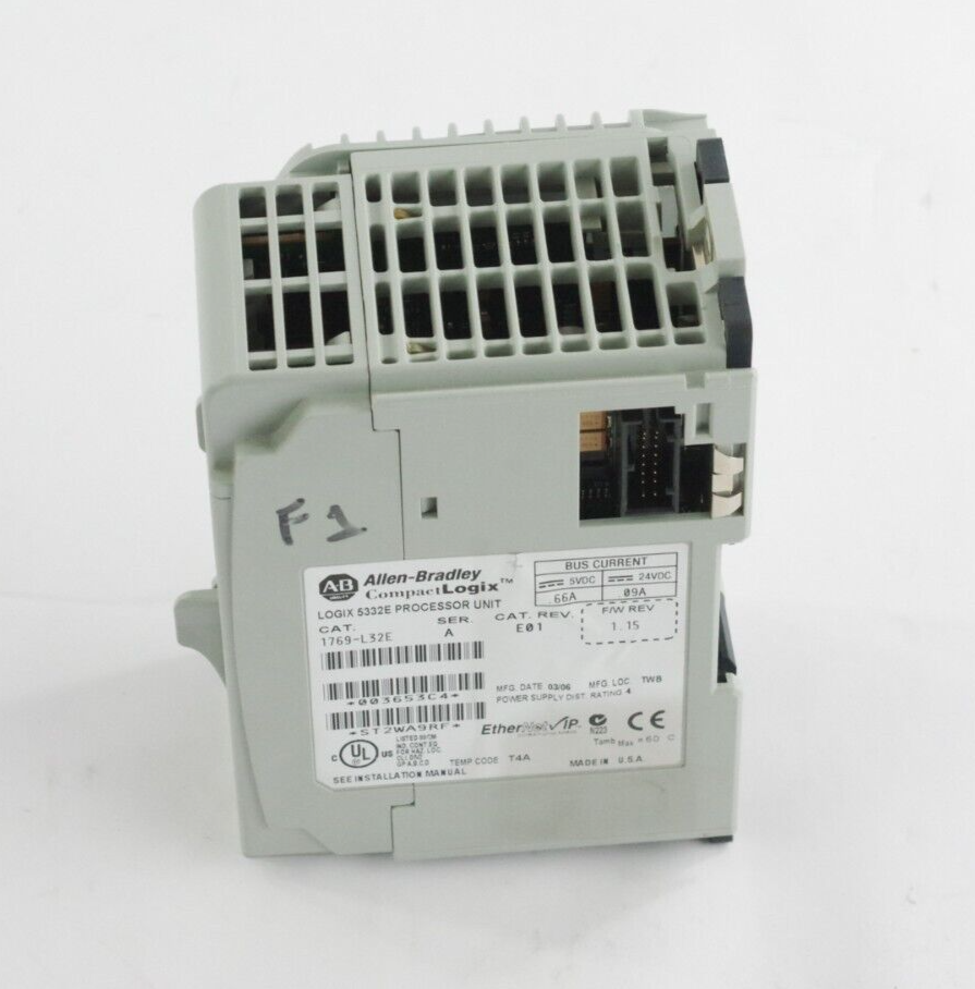 Allen Bradley 1769-L32E Ser A F/W REV 1.15 CompactLogix 5332E Processor Unit