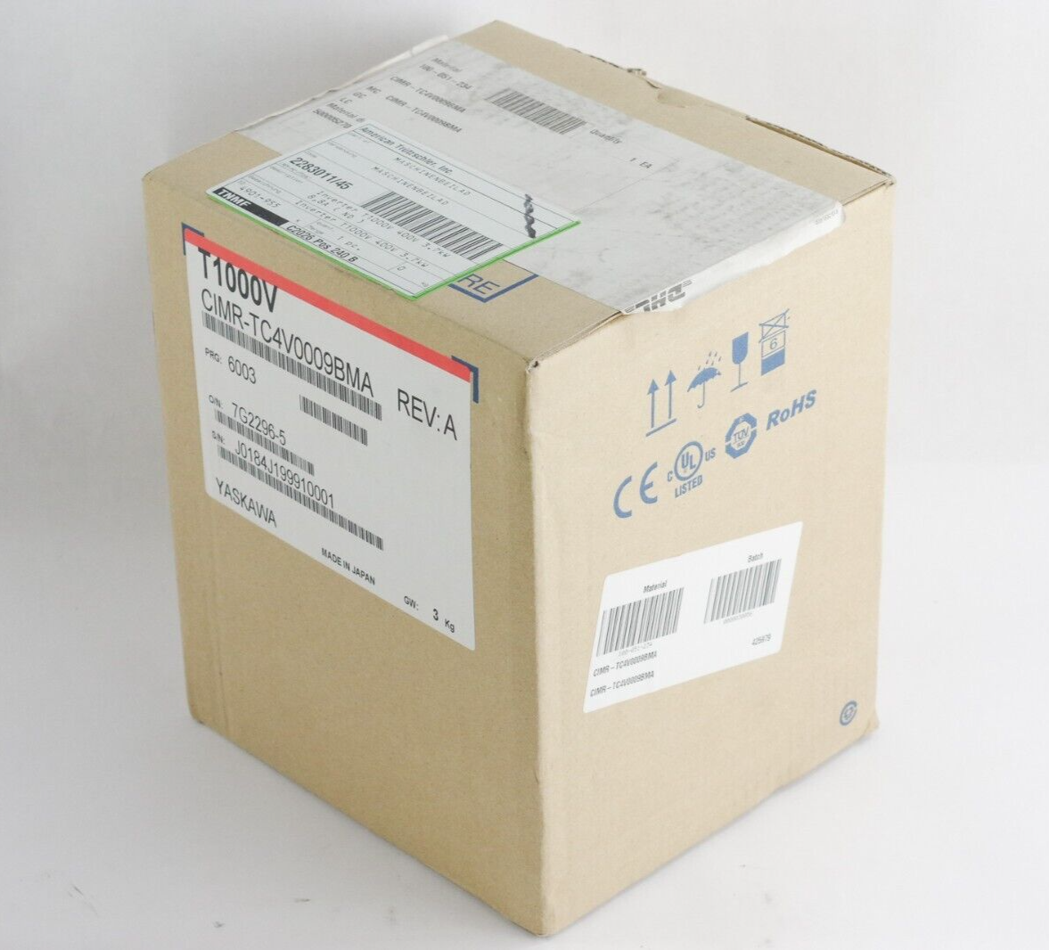 Yaskawa V1000 CIMR-TC4V0009BMA Rev A AC Drive 380-480Vac 8.8/7.2A New Surplus