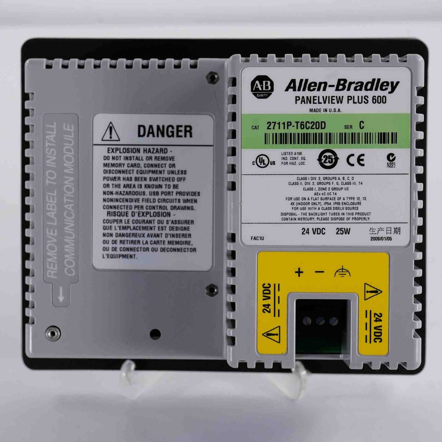 Allen Bradley 2711P-T6C20D /C PanelView Plus 600 Color Touch Display Installed