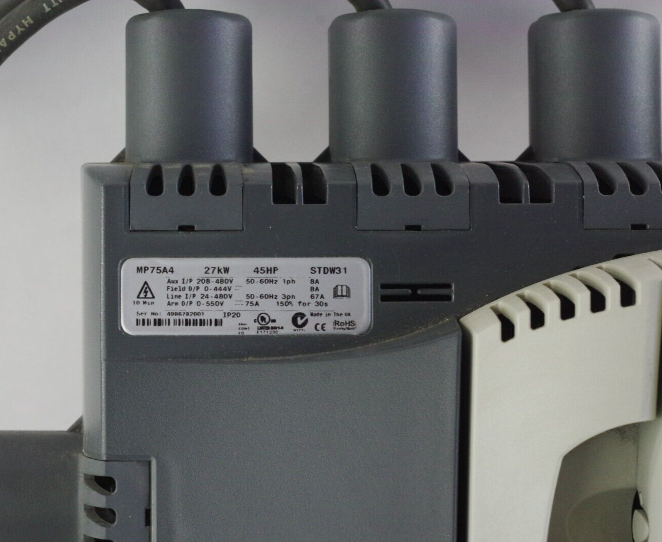Control Techniques Emerson Mentor Mp DC Drive 27Kw 45HP MP75A4R + Warranty
