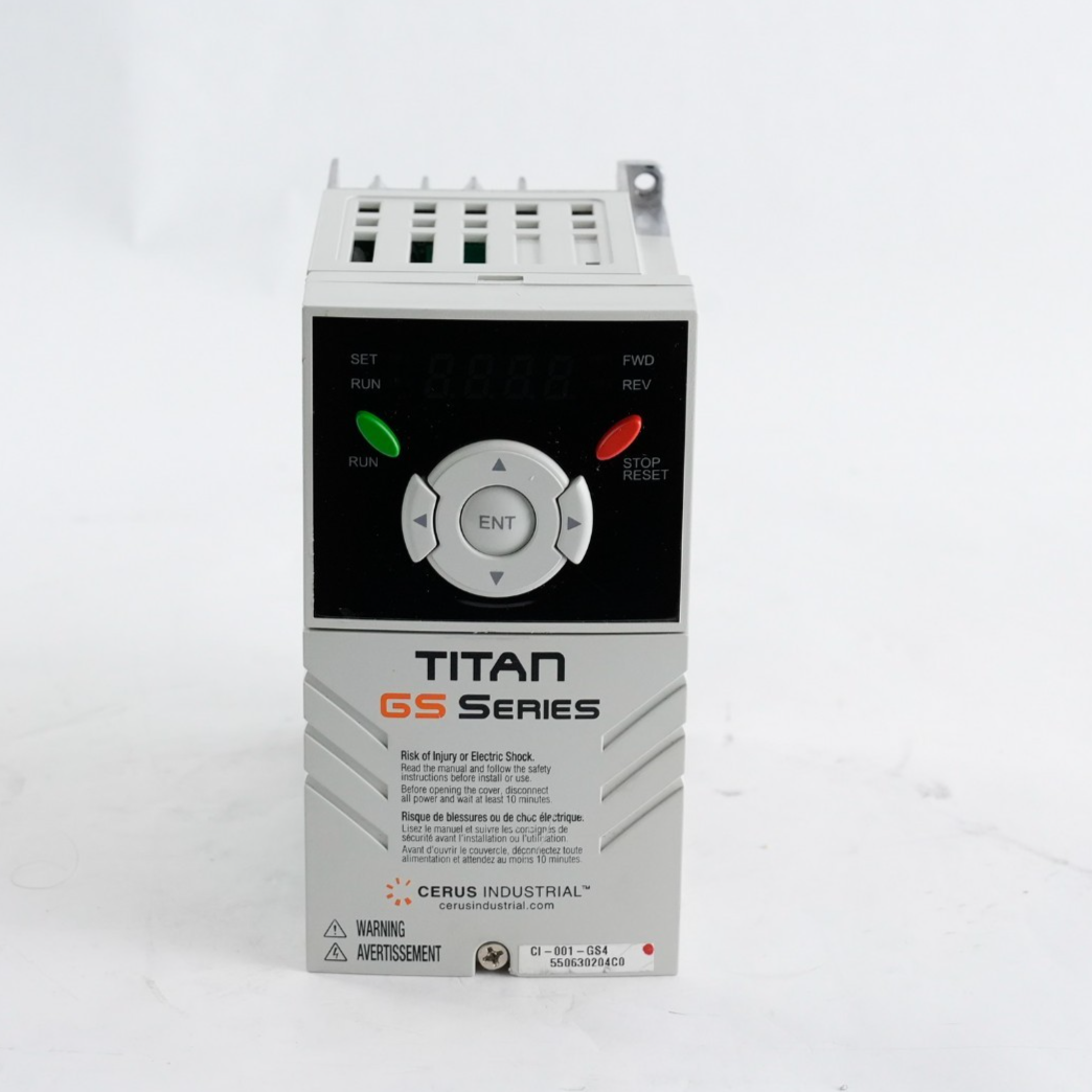 CERUS Industrial Titan GS Series CI-001-GS4 AC Drive 480V 3.6A 3-Phase CI001GS4