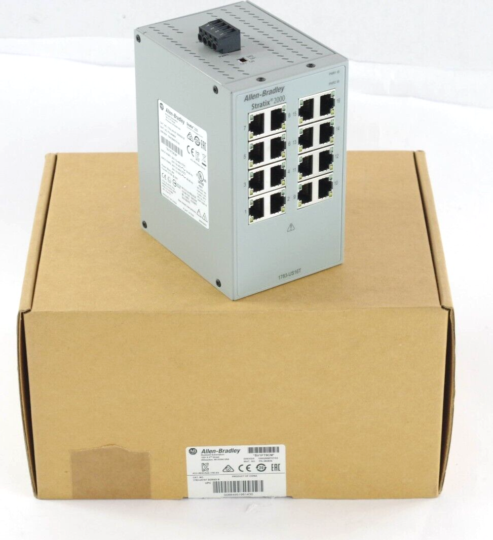 2020 Allen Bradley 1783-US16T Ser B Stratix 2000 Unmanaged Switch - Open Box