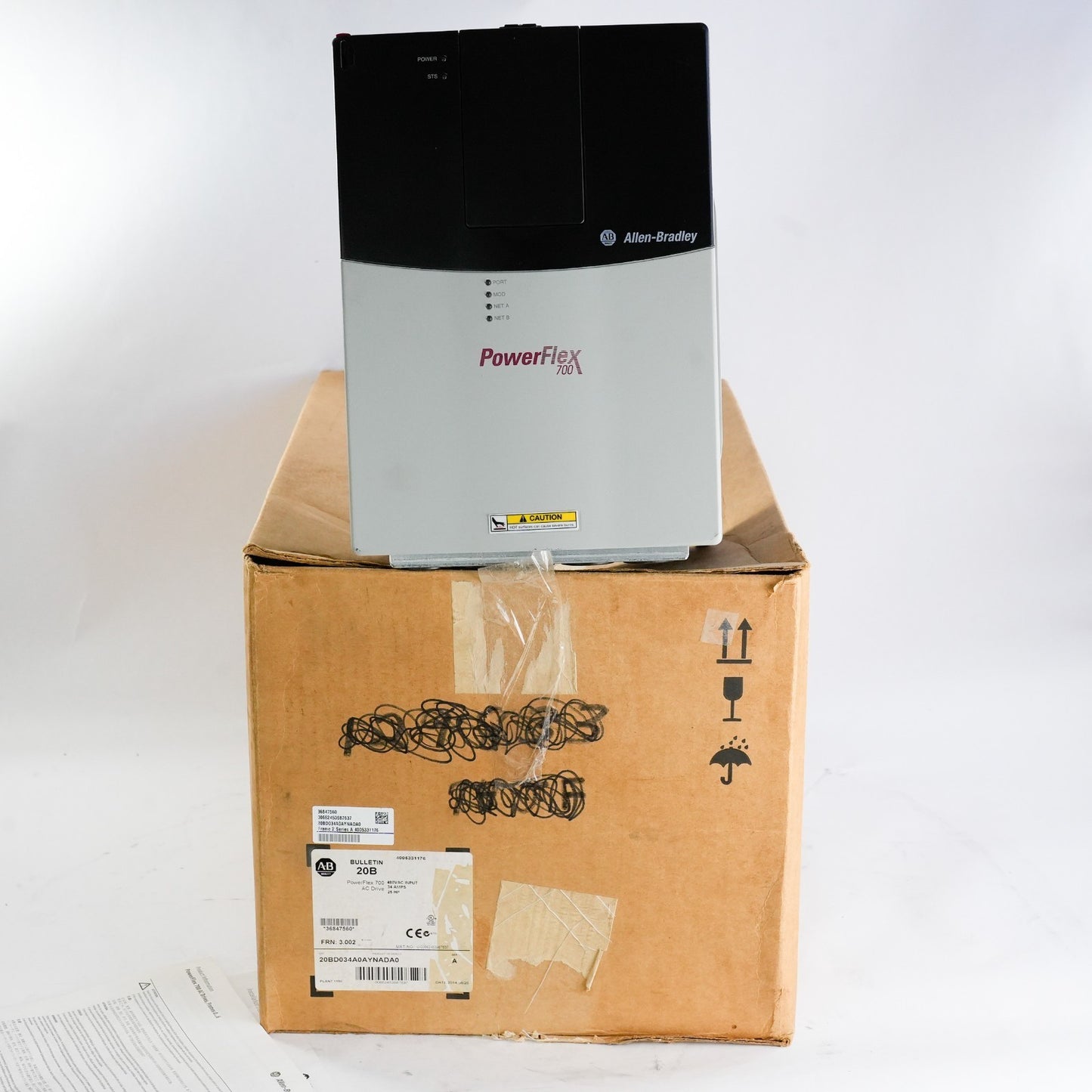 Allen Bradley 20BD034A0AYNADA0 /A PowerFlex 700 Drive 20B D 034 A0AYNADA0 25HP