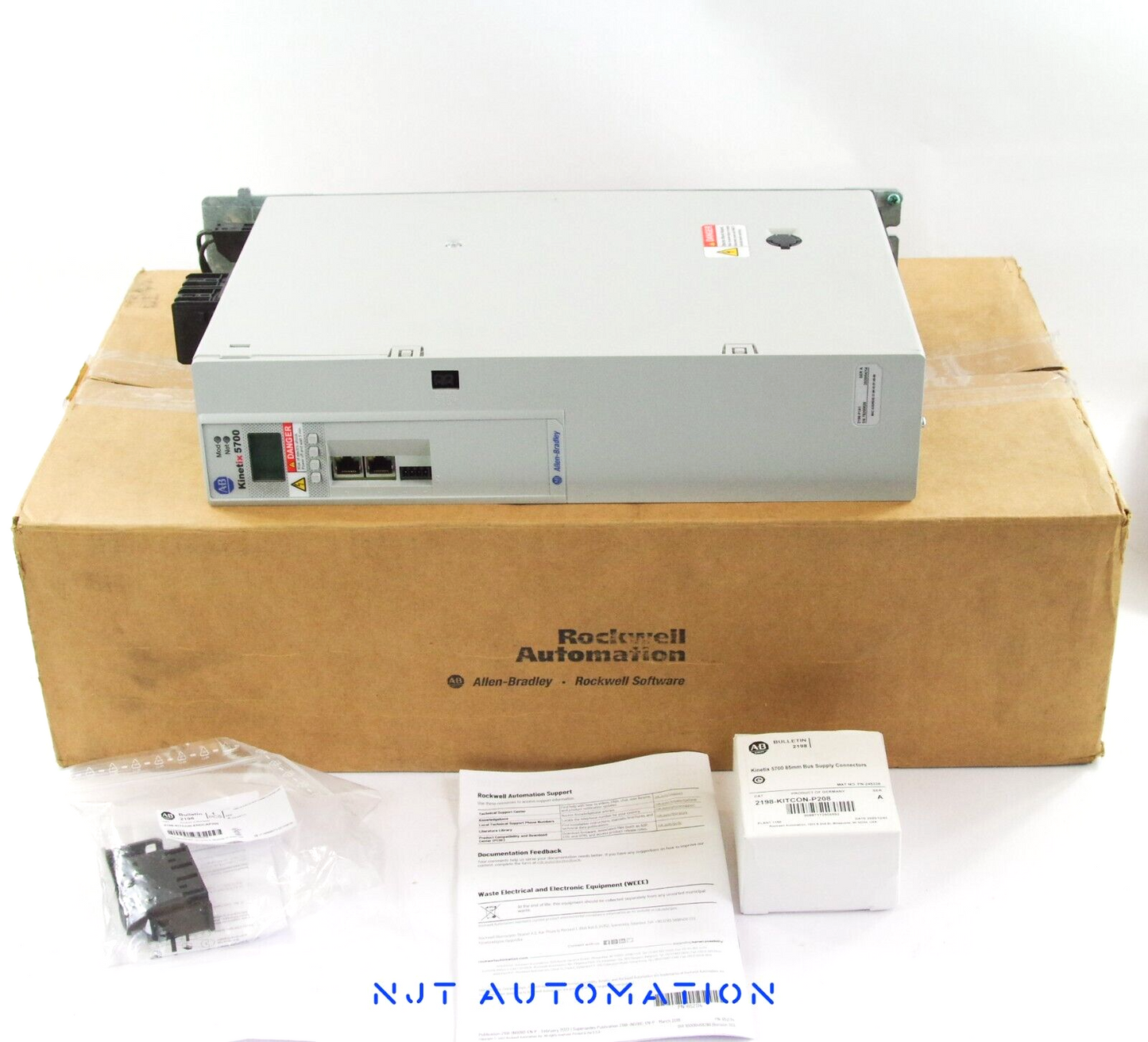 2020 Allen Bradley 2198-P141 Ser A Kinetix 5700 31kW DC Bus Power Supply - Open