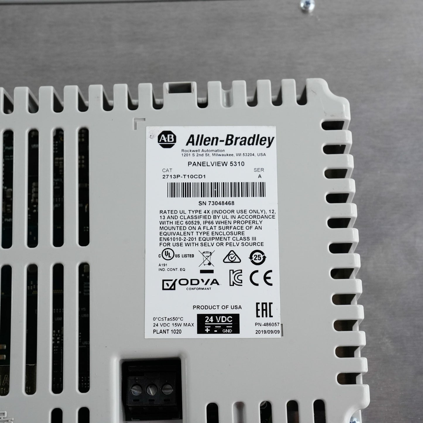 Allen Bradley 2713P-T10CD1 Ser A PanelView 5310 10"Graphic Terminal +1y Warranty