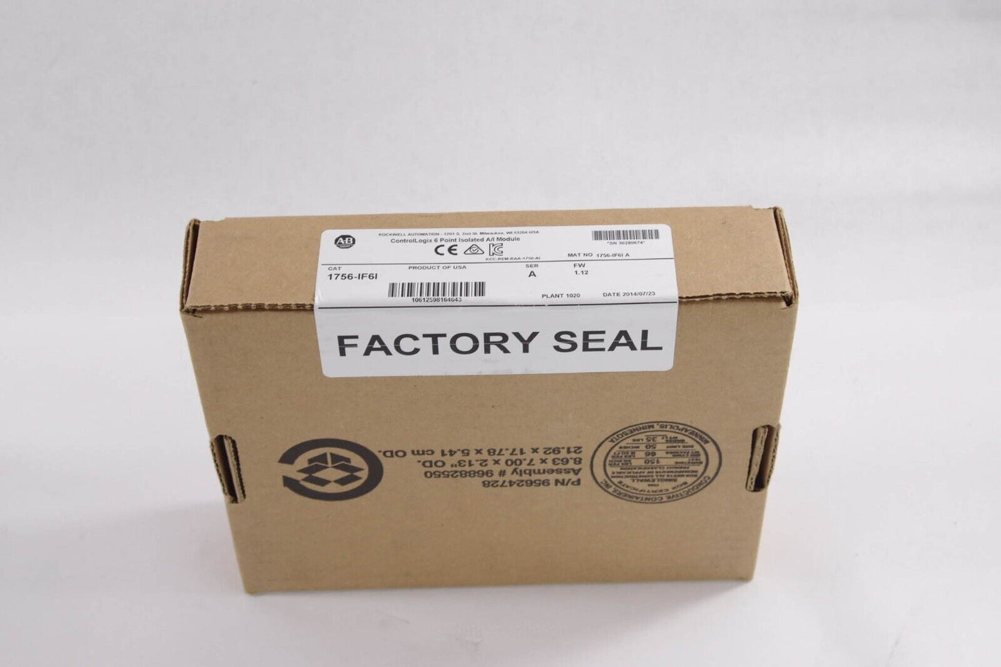 Allen-Bradley 1756-IF6I SER A ControlLogix 6Point Isolated A/I Module - Sealed