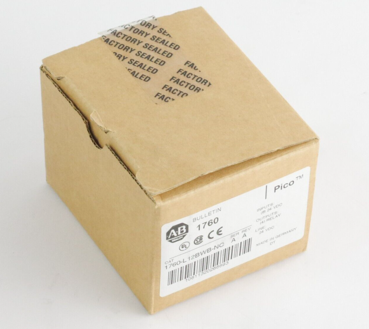 Allen Bradley 1760-L12BWB-NC /A Pico Controller 8 Digital Inputs 4 Relay 24V DC