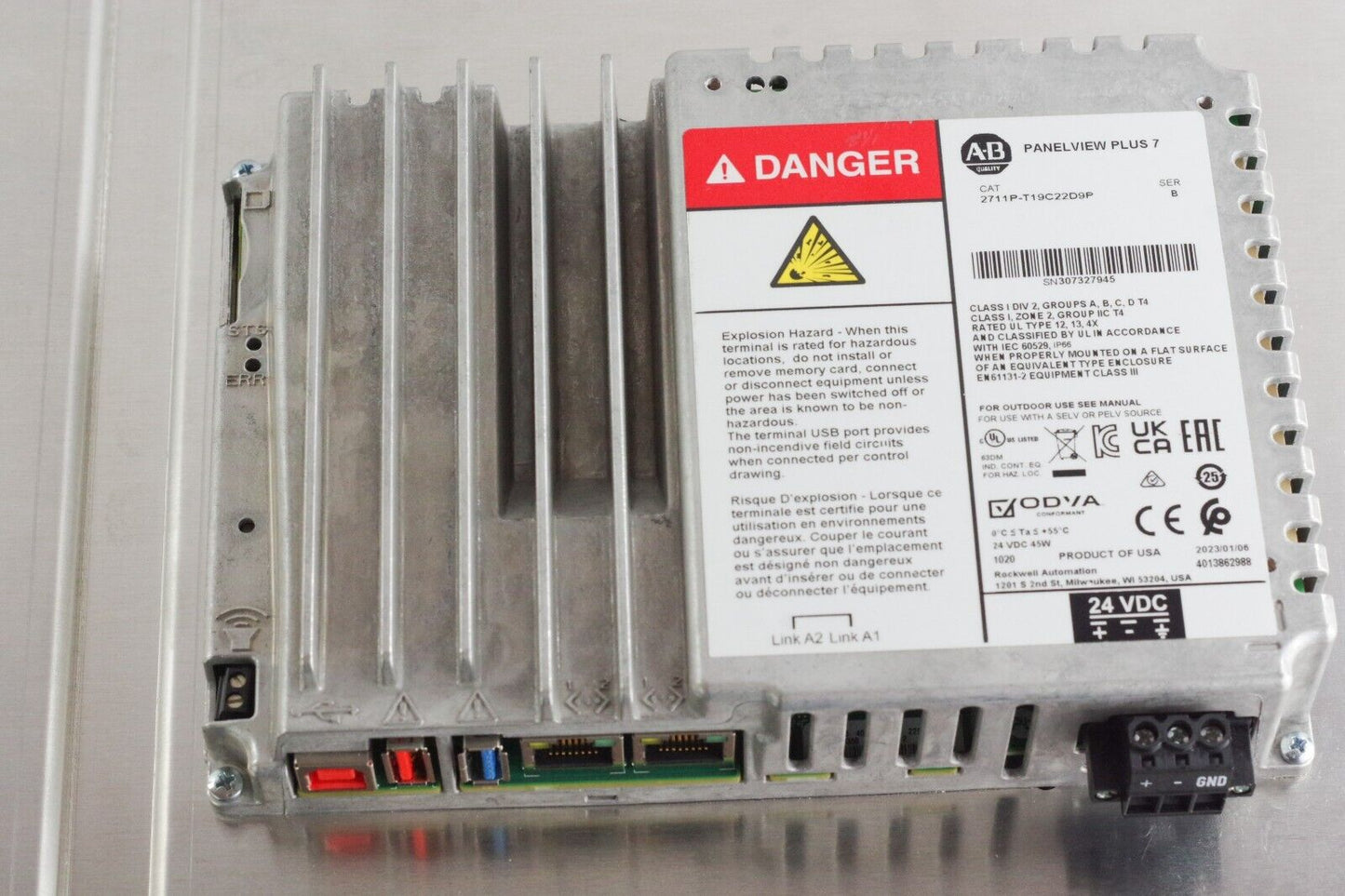 Allen Bradley 2711P-T19C22D9P /B PanelView Plus 7 Graphic Terminal