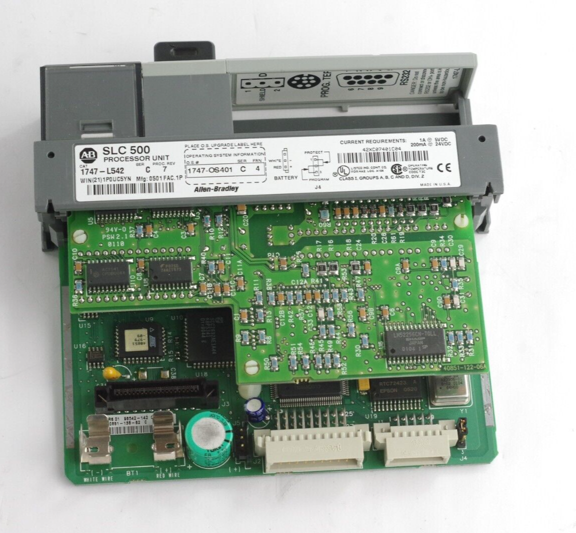 Allen Bradley 1747-L542 Ser C Rev 7 SLC 500 Processor Unit
