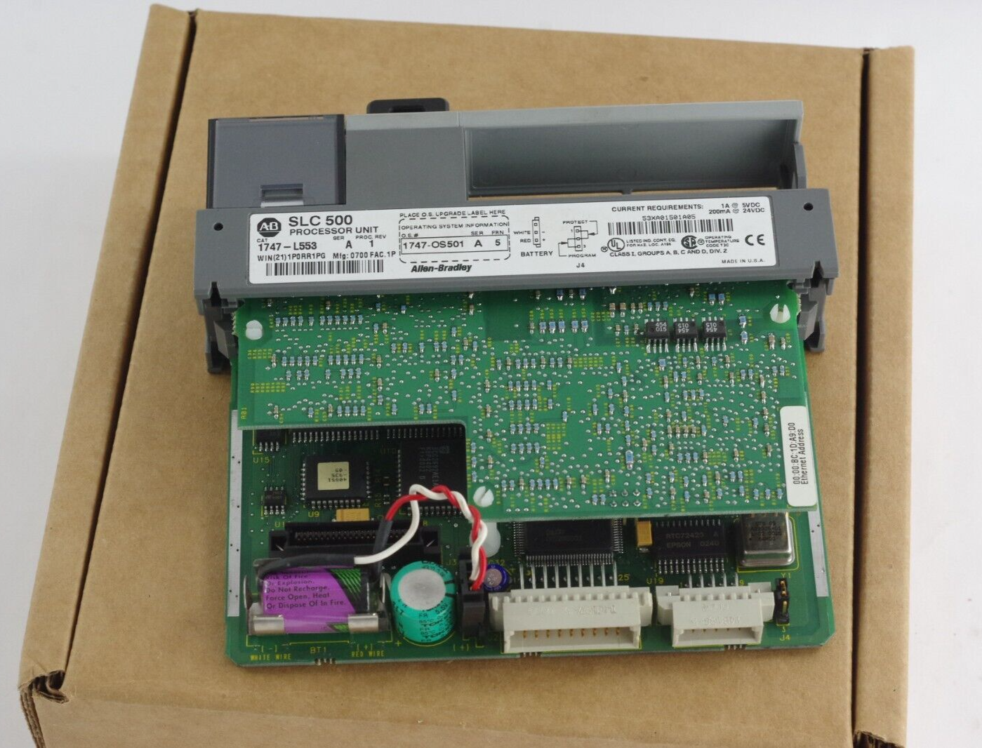 Allen Bradley 1747-L553 Ser A Proc. Rev 1 SLC 500 5/05 Processor Unit + 1 Yr Wty