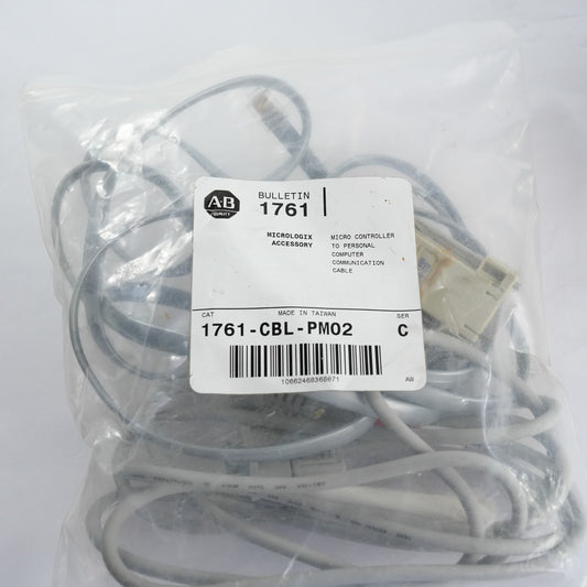 Allen Bradley 1761-CBL-PM02 Ser C MicroLogix Cable 1761CBLPM02