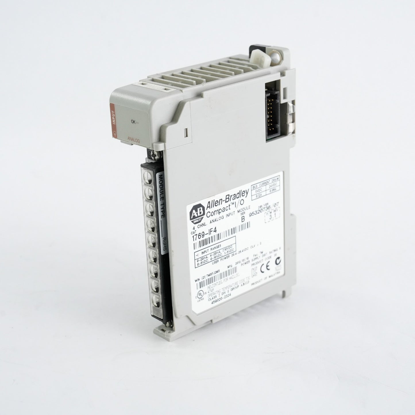 Allen Bradley 1769-IF4 /B F/W REV 3.1 Compact I/O 4-Channel Analog Input