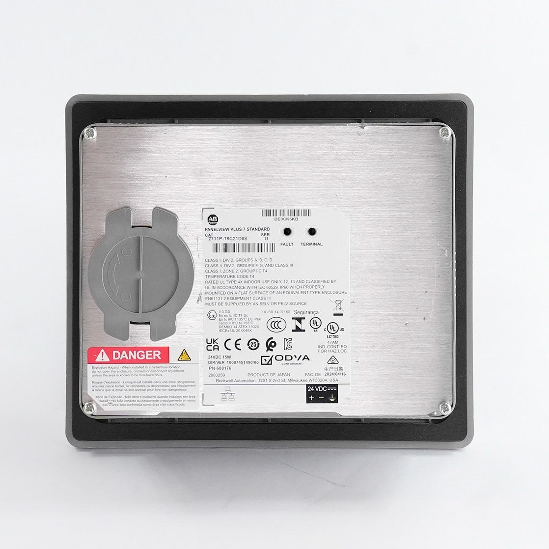 Allen Bradley 2711P-T6C21D8S Ser D Panelview Plus 7 Standard Operator Terminal