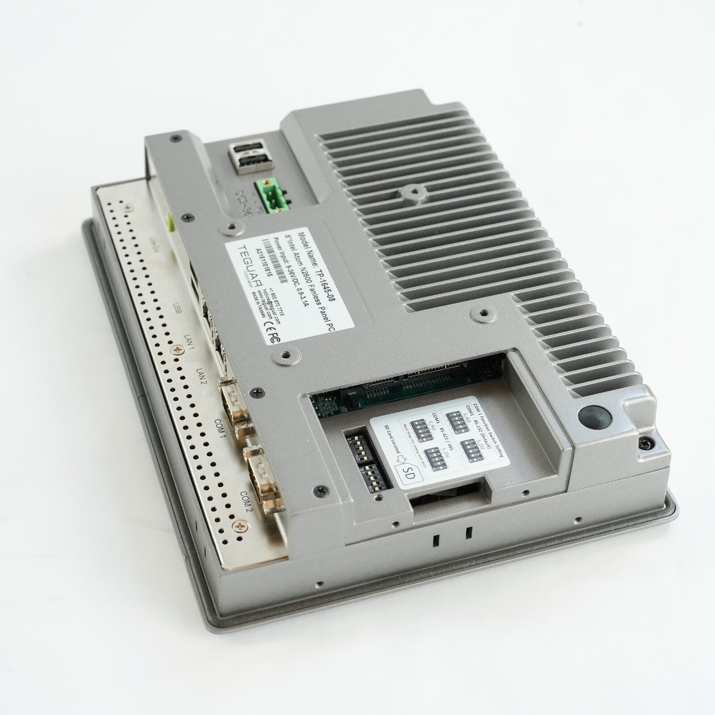 Teguar TP-1645-08 Industrial Panel PC 8" Intel Atom N2600 Fanless TP164508