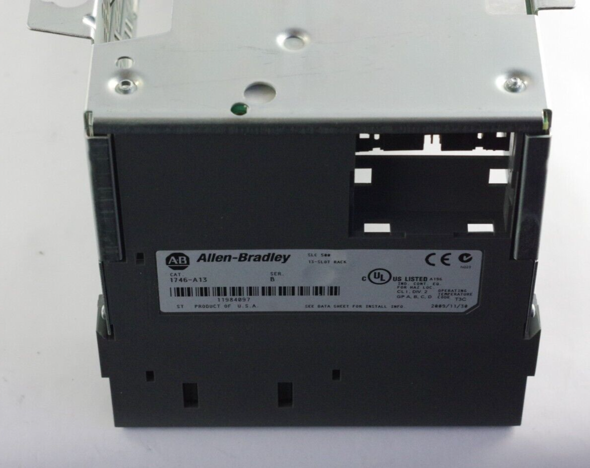 Allen Bradley 1746-P4 Ser A Power Supply w/ 1746-A13 Ser B 13-Slot Rack