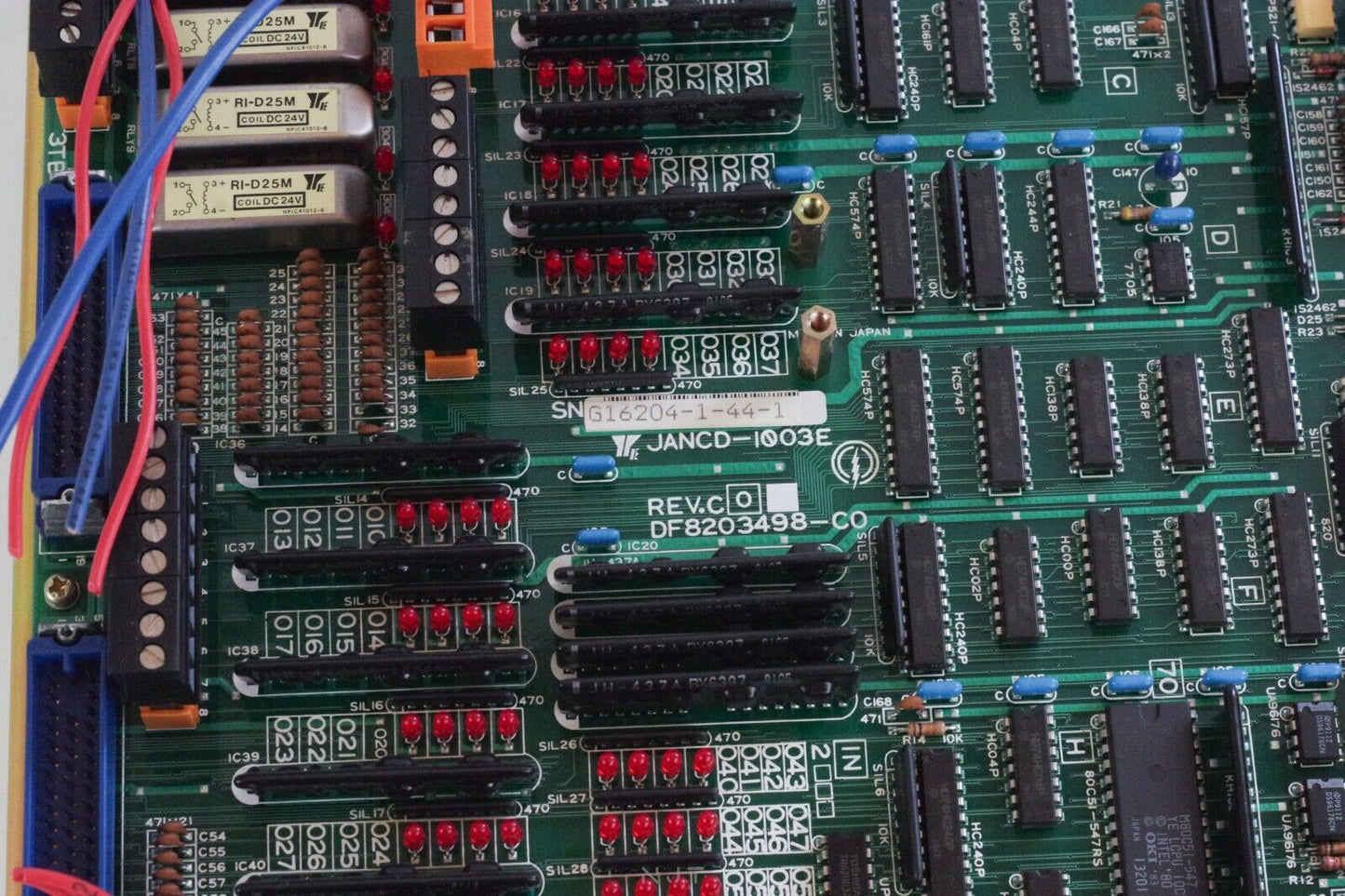 Yaskawa PC Control Board JANCD-IO03E JANCD-1003E, DF8203498-C0 Rev C0