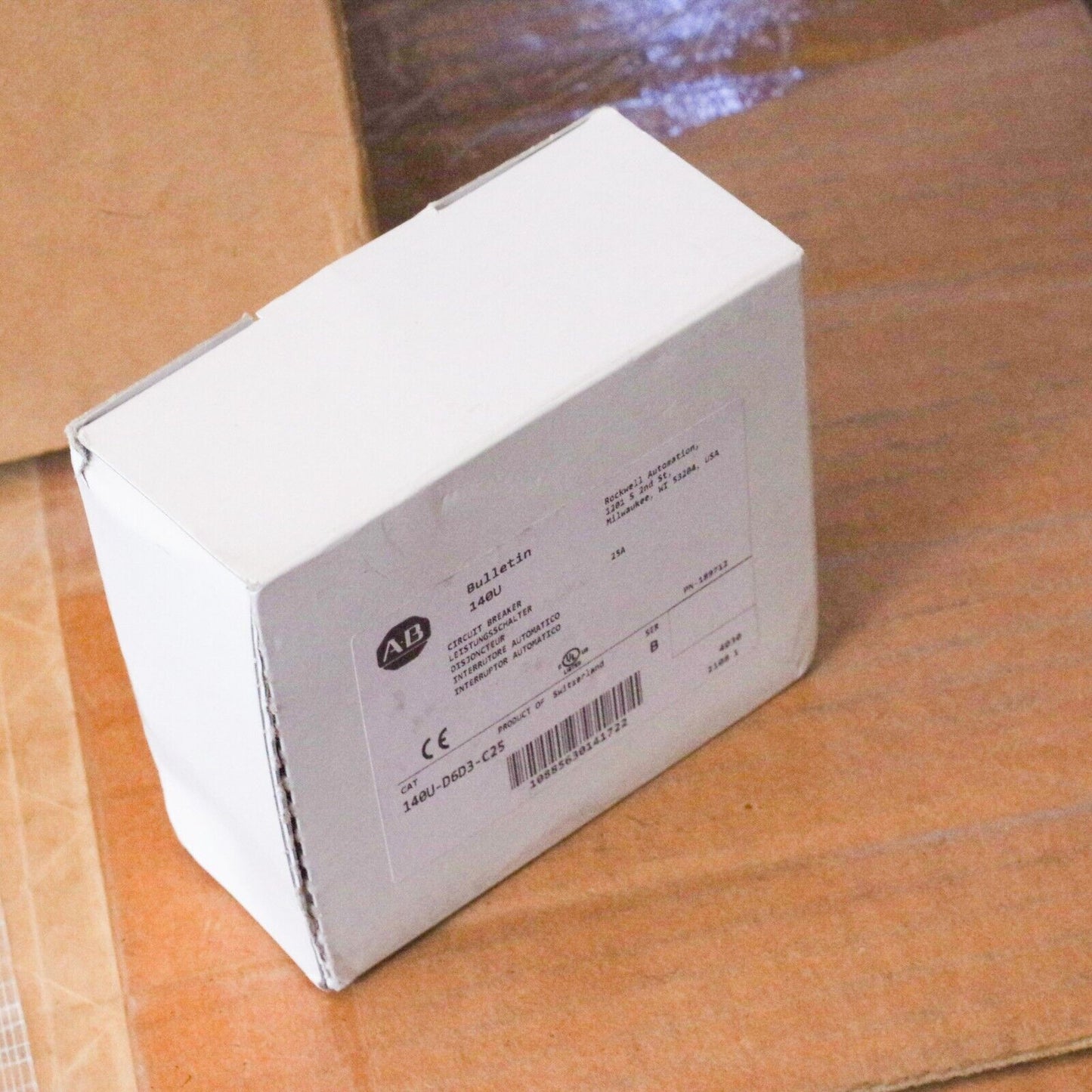 Allen-Bradley 140U-D6D3-C25 Ser B 25A Circuit Breaker
