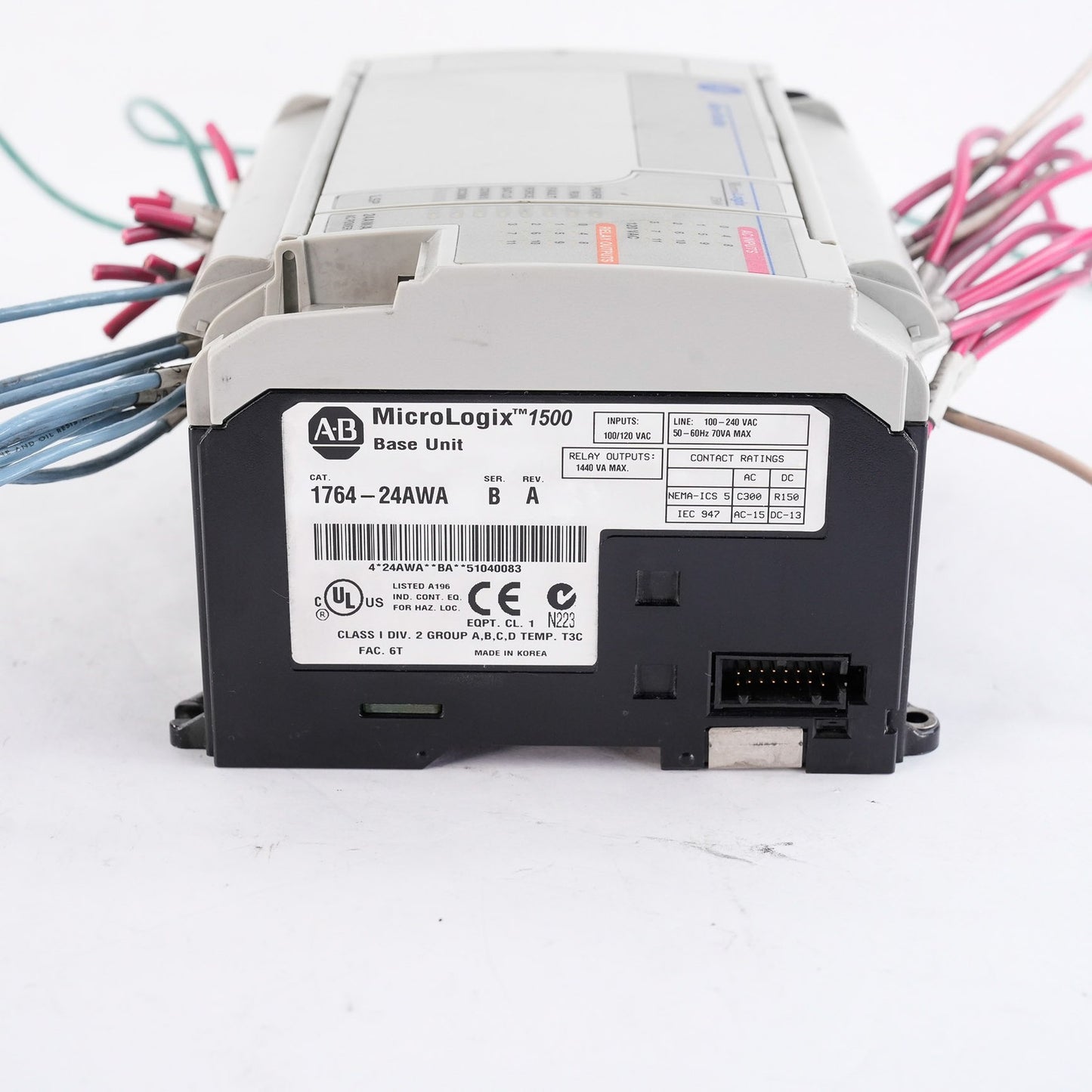 Allen Bradley 1764-24AWA /B Rev A MicroLogix 1500 Controller 176424AWA