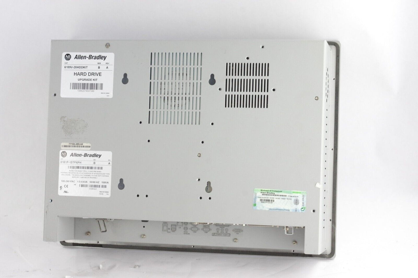Allen Bradley Versa View 1500P 6181P-15TPXPH/B SER B / REV A with Hard Drive