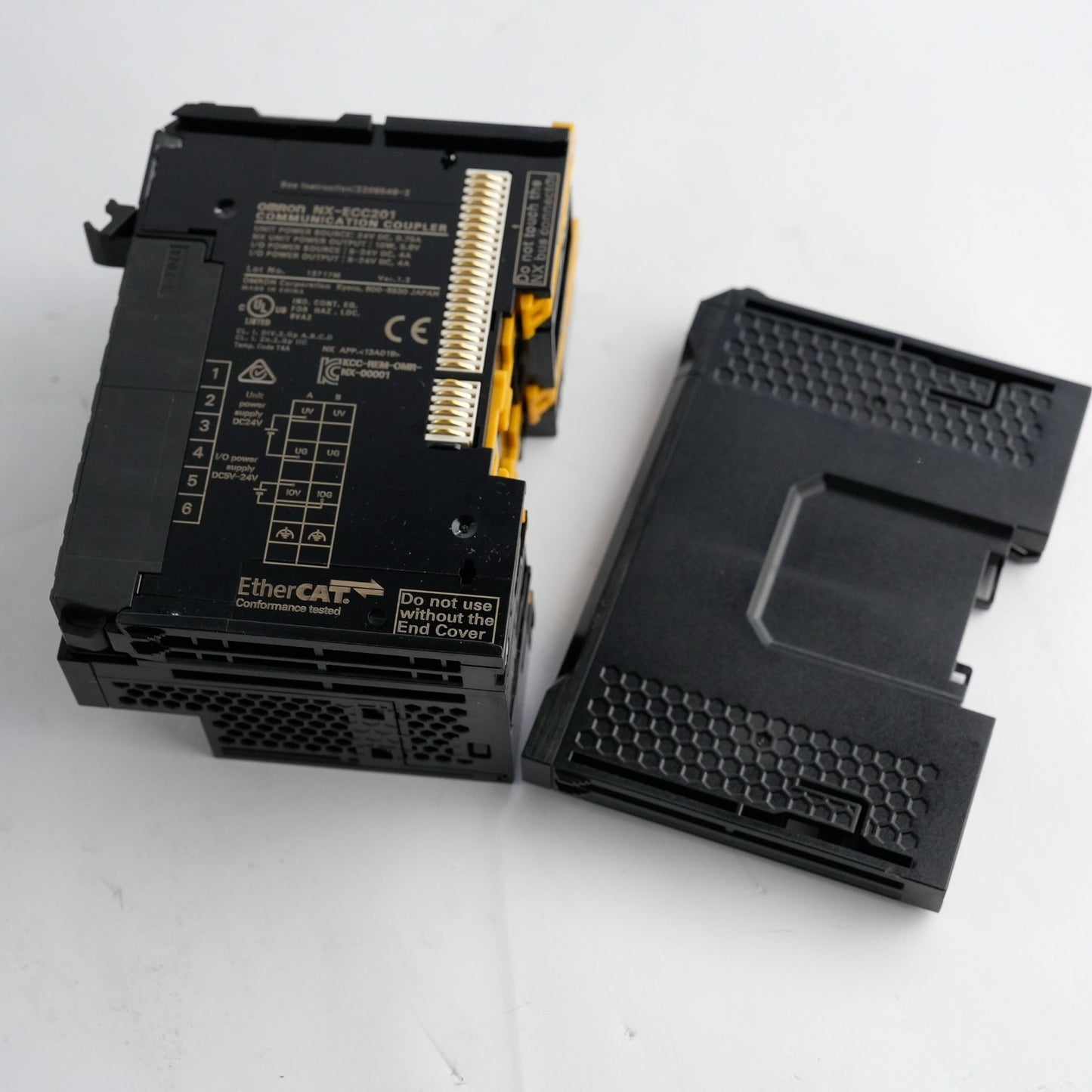 Omron NX-ECC201 EtherCat Communication Coupler DIN Rail 4A 24VDC 10W NX Series