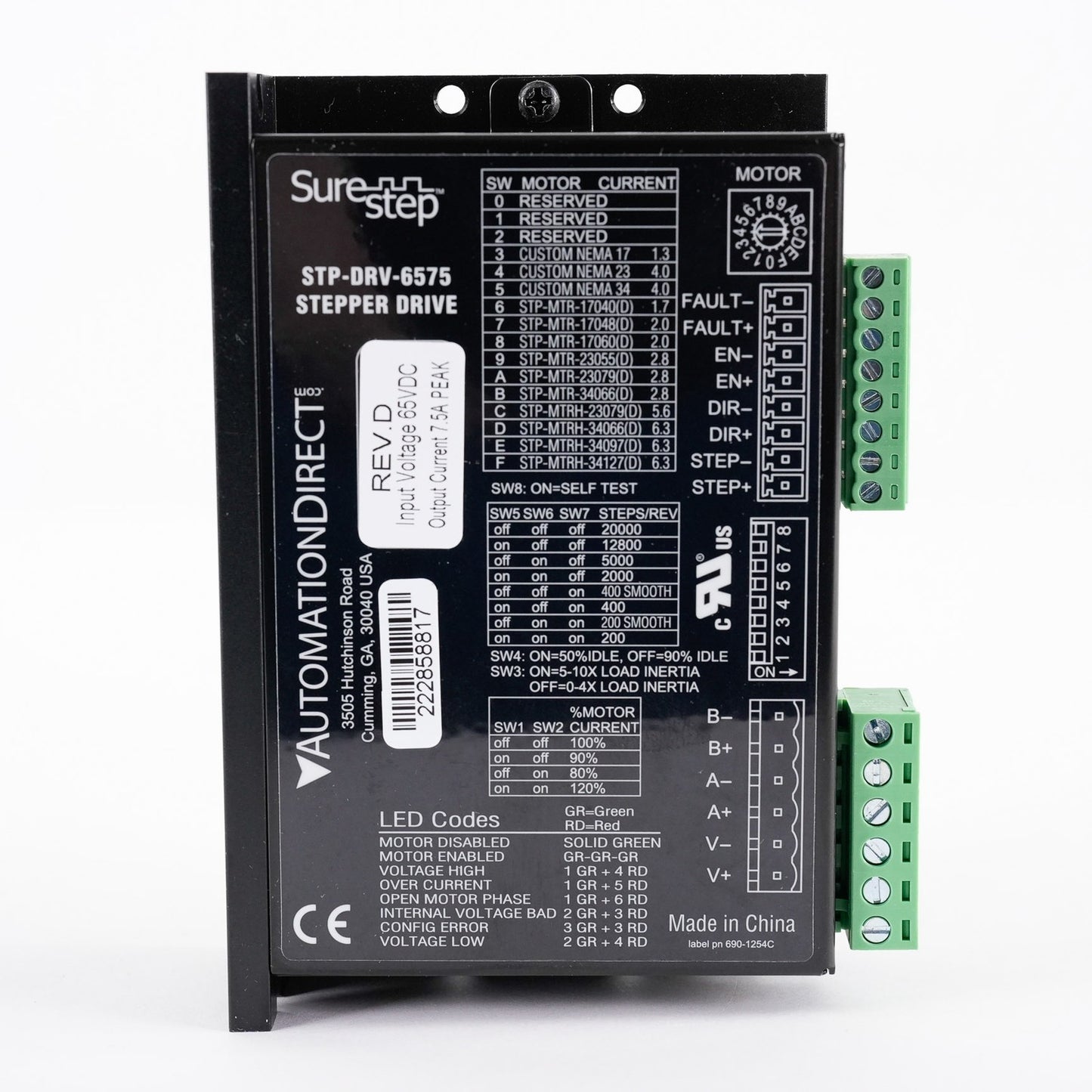 AutomationDirect STP-DRV-6575 SureStep Stepper Motor Drive STPDRV6575 - Open Box