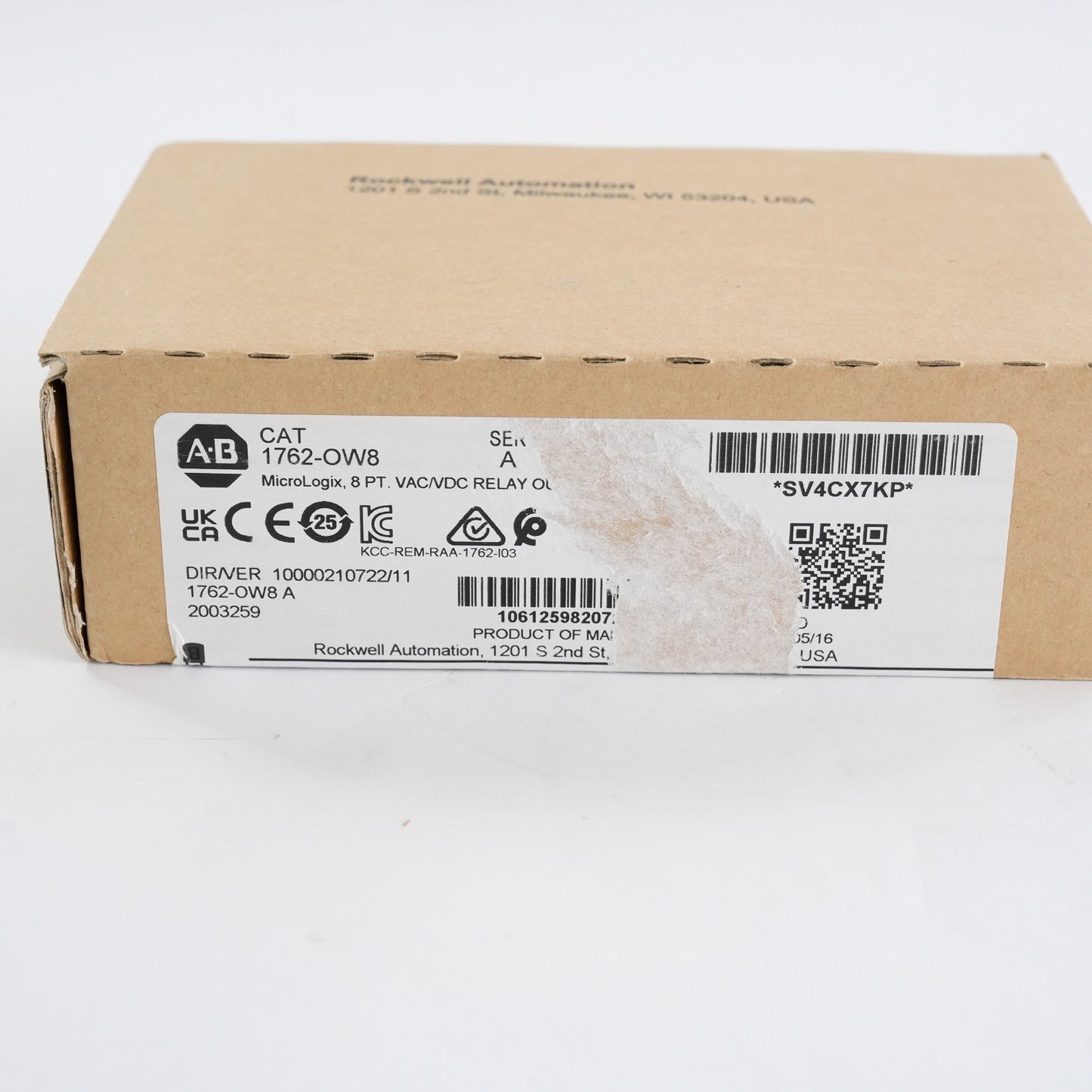 Allen Bradley 1762-OW8 /A MicroLogix 8-Point Relay Output Module - Open Box