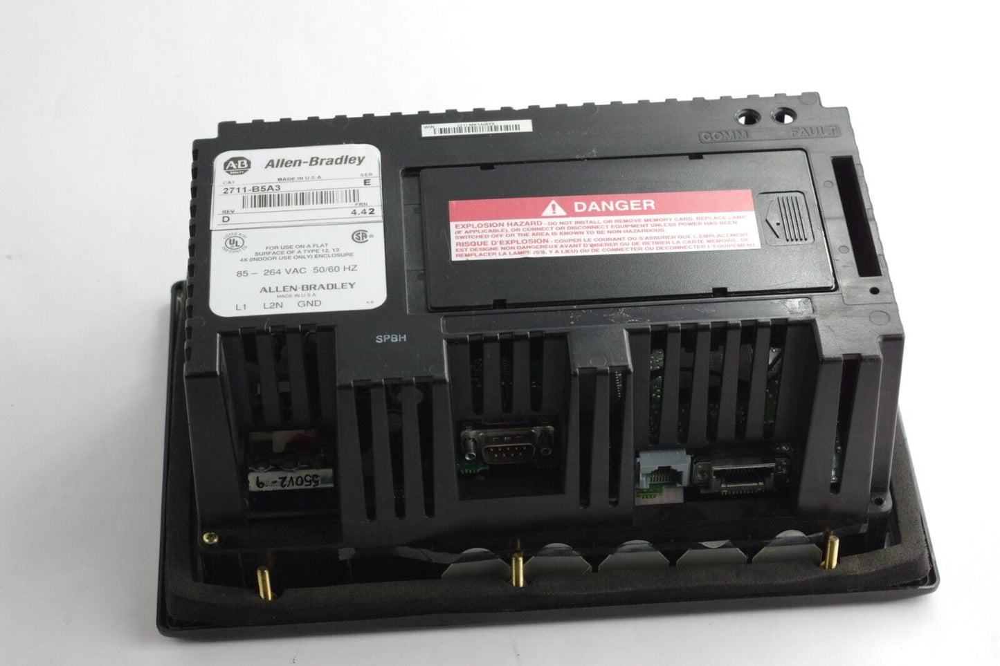 Allen Bradley 2711-B5A3 /E Rev D PanelView 550 Monochrome Touch/Keypad Terminal