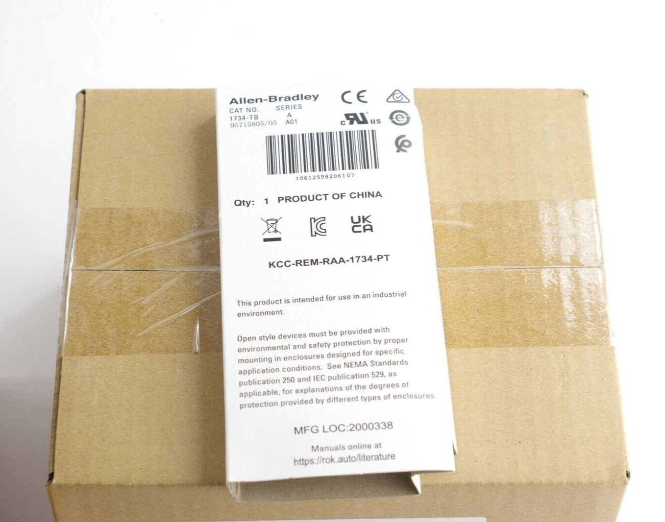 1x Allen Bradley 1734-TB Ser A Point I/O Module Terminal Base 1734TB 2023