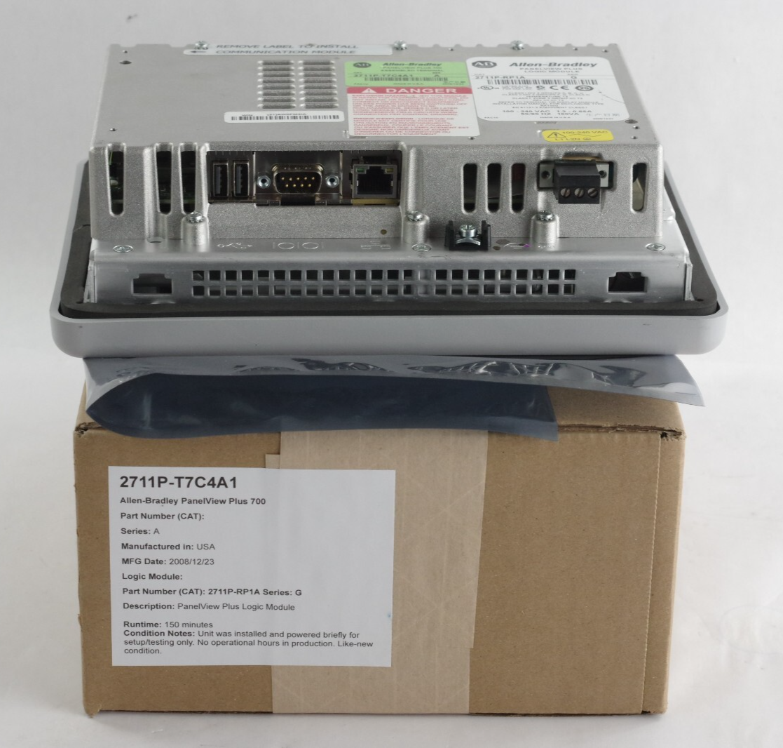 Allen Bradley 2711P-T7C4A1 /A Panelview Plus 700 + RP1A/G Logic - Refurbished