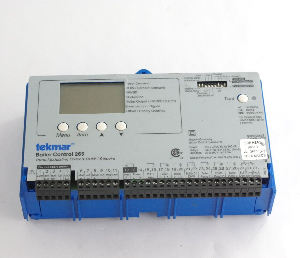 Tekmar Boiler Control 265 Three Modulating Boiler & DHW / Setpoint