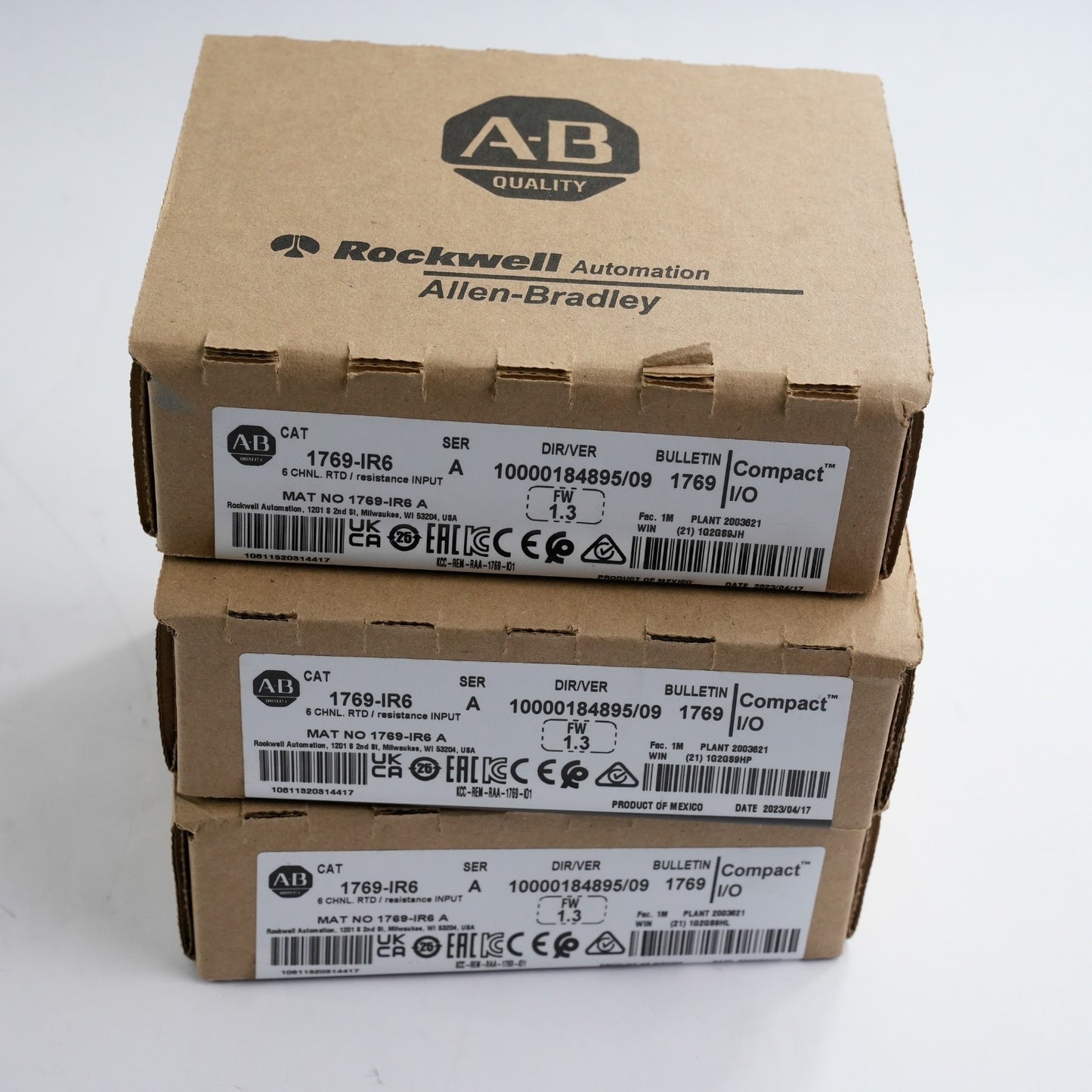 Allen Bradley 1769-IR6 /A FW 1.3 6 Channel RTD Resistance Input - Sealed Surplus
