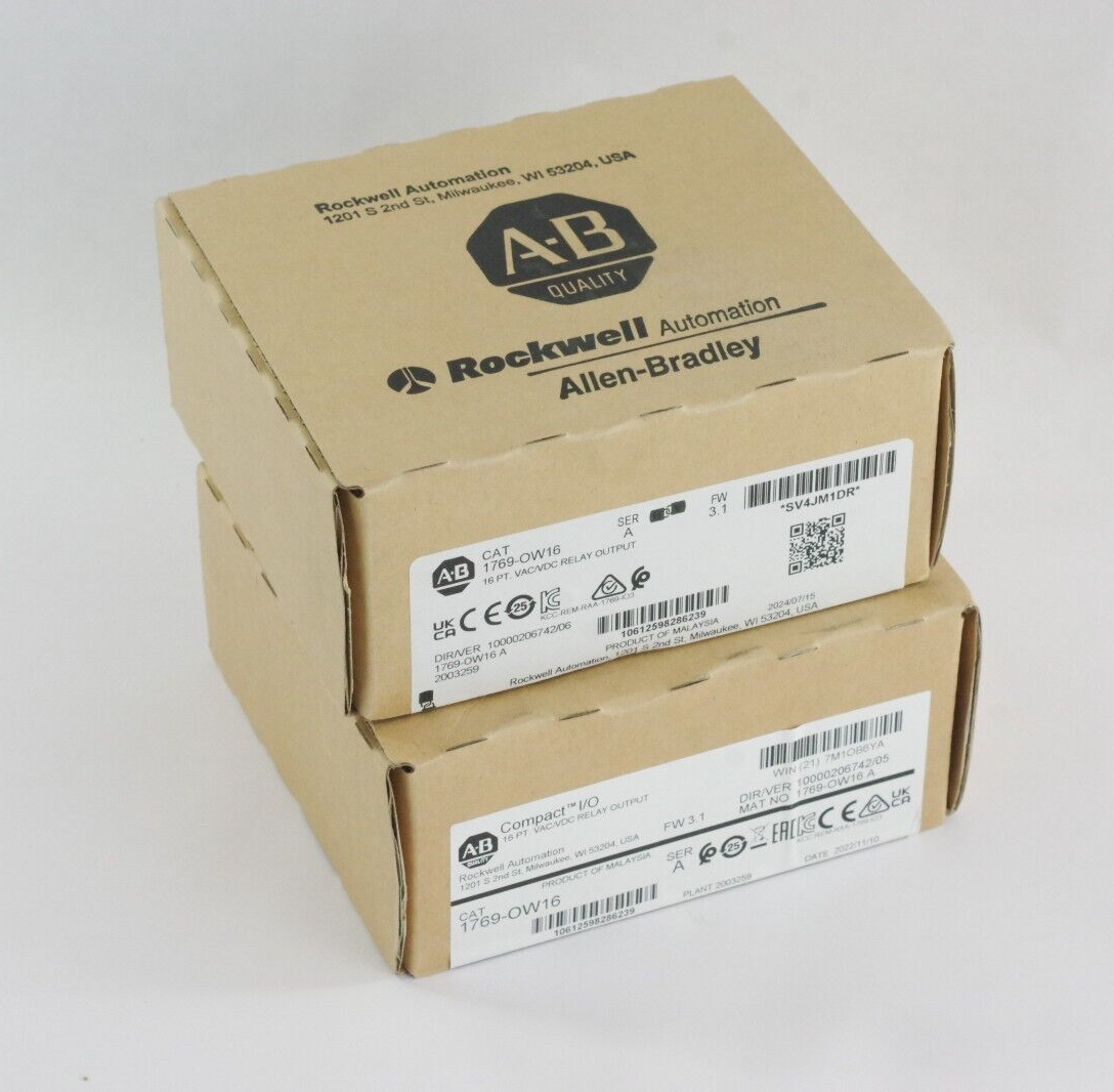 Allen Bradley 1769-OW16 Ser A CompactLogix Relay Output Module - Sealed Surplus