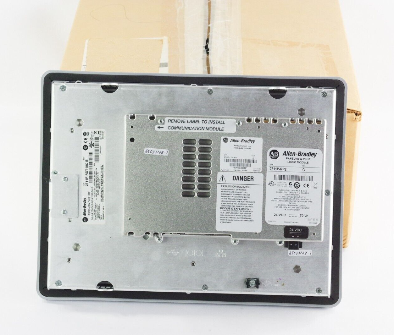 Allen Bradley 2711P-T10C4D2 PanelView Plus 1000 | RDT10C /B 2711P-RP2 G AB Reman