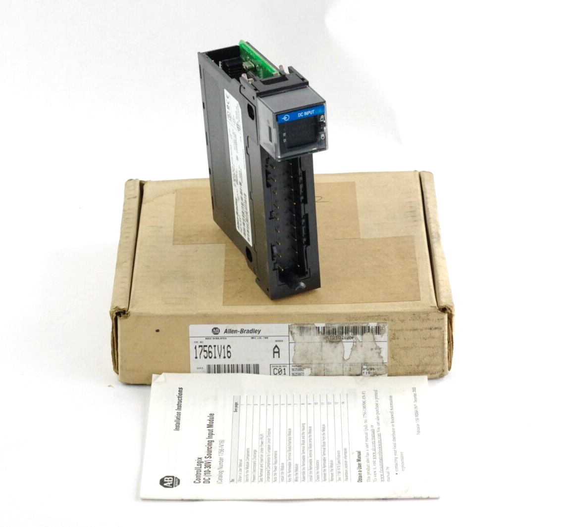 Allen Bradley 1756-IV16 Ser A C01 F/W Rev 3.2 16Point DC Input Module - Open Box
