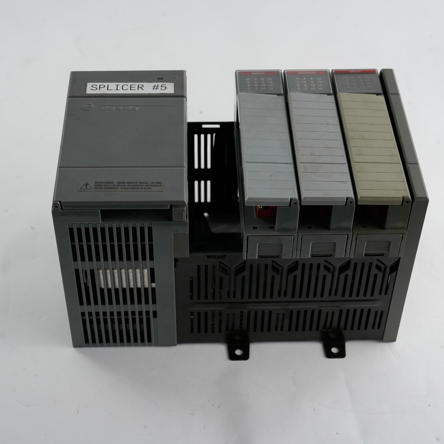 Allen Bradley 1746-P2 /C SLC 500 Power Supply Module + 1746-A4 PLC Rack