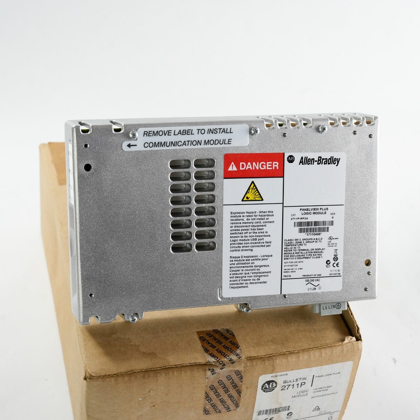 Allen Bradley 2711P-RP2A /G Panelview Plus Logic Module - Open Box