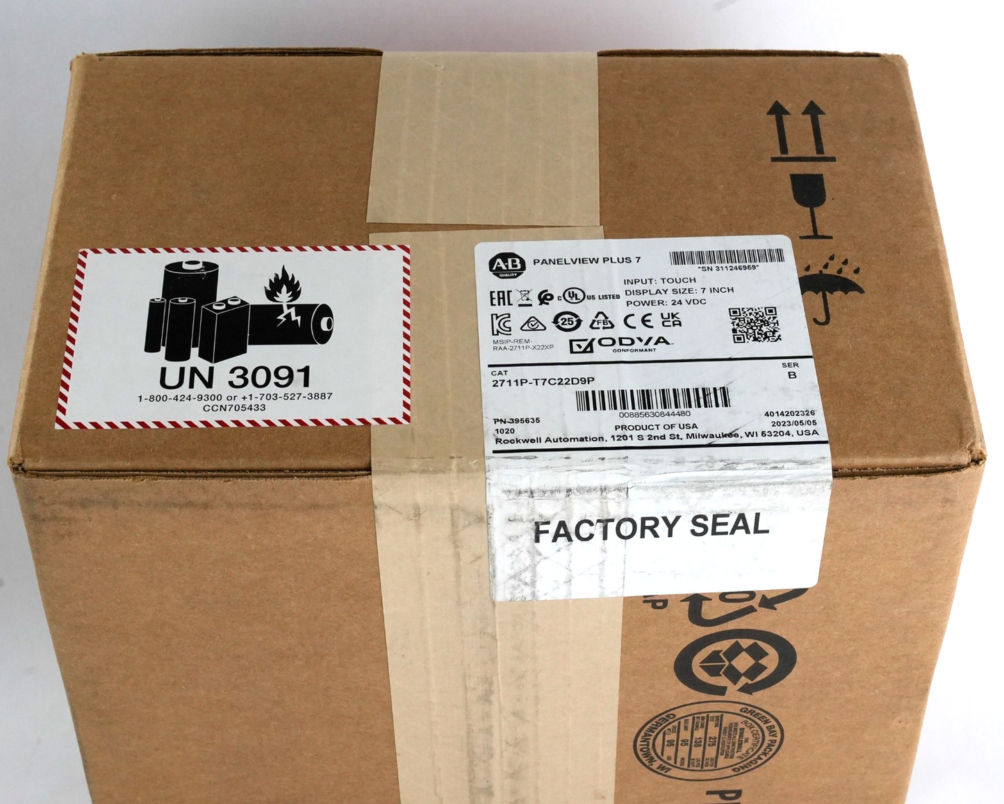 Allen Bradley 2711P-T7C22D9P /B PanelView Plus 7 Ser B - 2023 Sealed Surplus