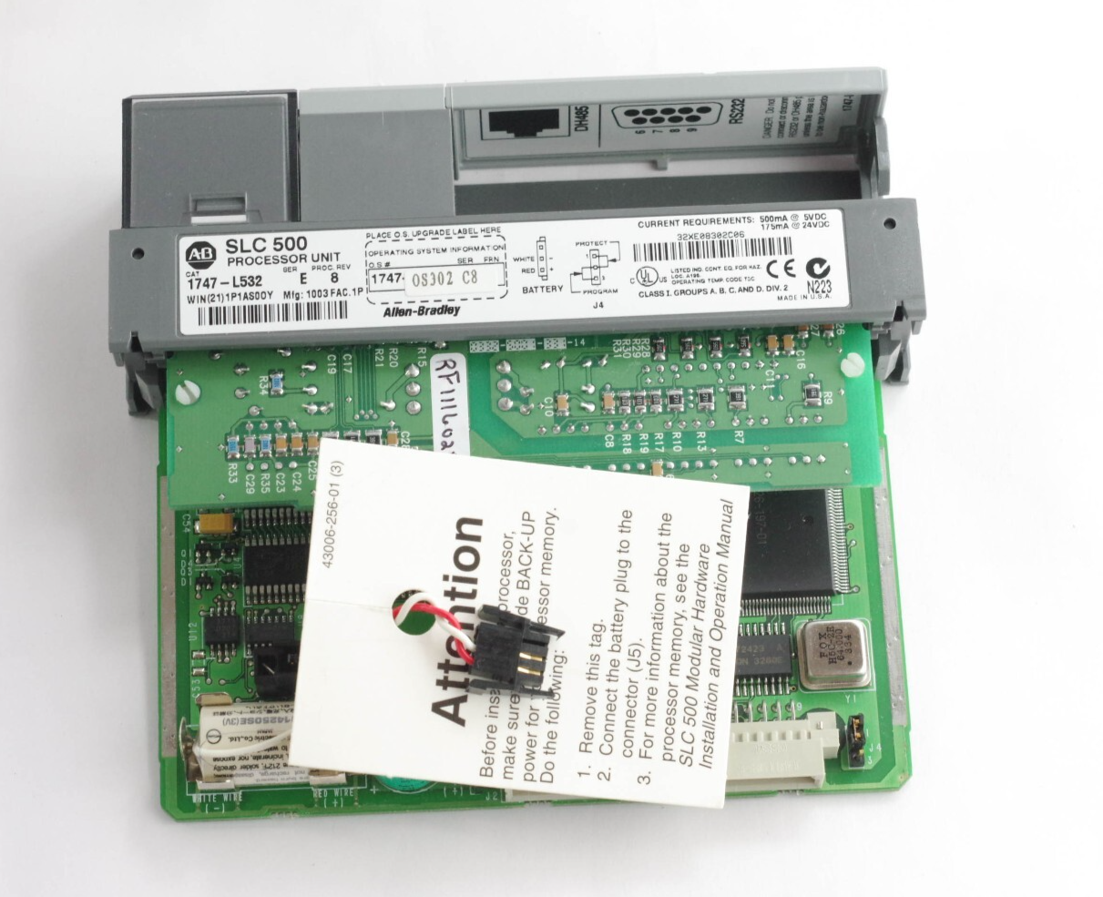 Allen Bradley 1747-L532 /E SLC 500 CPU Processor Unit + OS302 C8- Remanufactured